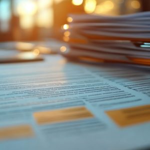 A Close Up Of Legal Documents With Highlighted Sections On New Business Rules